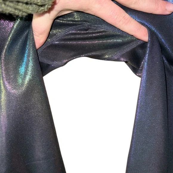 Buffbunny Rebel Leggings Mood Ring Holographic color women’s sz Medium stretch - Picture 5 of 11